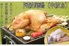阿波尾鶏丸鶏中抜き1羽