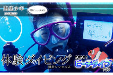 ウキウキ！ビーチダイブプラン（１名様分） 海底少年 体験 ダイビング ビーチ (1名様分/器材レンタル込) 海底少年 アクティビティ マリンアクティビティ 四国 徳島 徳島県 海陽 海陽町