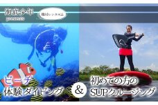 ビーチ体験ダイビング＋初めての方のSUPクルージング（１名様分） 海底少年 体験 ダイビング ビーチ SUP (1名様分/器材レンタル込) 海底少年 ダイビング SUP初心者向け アクティビティ マリンアクティビティ 四国 徳島 徳島県 海陽 海陽町