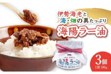 伊勢海老の香りがたまらない 海陽ラー油3個 ラー油 300g 100g×3個 伊勢海老 食べるラー油 海陽ラー油 ごはん 伊勢えび 伊勢エビ いせえび イセエビ 海老 えび エビ 海鮮 海産物 海の幸