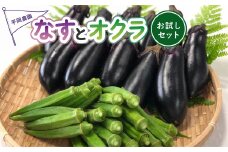 夏野菜 詰め合わせ お試し セット なす おくら 野菜 茄子 ナス オクラ 産地直送 天敵栽培 【2025年7月以降順次発送】