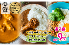 旅する阿波尾鶏シリーズ 3種 各3食入 計9食 バターチキンカレー ごちそうカレー ぜいたくガパオ カレー ガパオ ガパオライス タイ料理 常温 レトルト