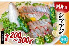 シマアジ 刺身用 約200～300g しまあじ 縞鯵 小分け 養殖 冷凍