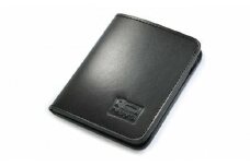 キャッシュレス時代の胸ポケットに入る薄型コンパクトウォレット（マネークリップ機能付き） ブラック