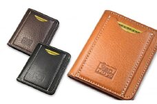 VanNuys マネークリップ機能付き 胸ポケットにも入る多機能コンパクトウォレット オイル シュリンク レザー 財布 本革 コンパクト ヌメ革 ギフト バンナイズ ビンテージキャメル