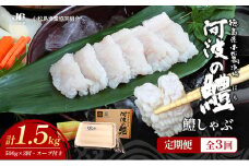 【 定期便 全3回 】 鱧 ハモ しゃぶしゃぶ セット 冷凍 新鮮 産地 直送 高級 料亭 活け 国産 魚介 海鮮 おかず 料理