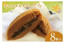 菓子 キャラメル むしどら 8入箱 [春藤製菓舗 徳島県 北島町 29ax0001] お菓子 おかし 和菓子 スイーツ どら焼き どらやき あんこ 餡 スイーツ デザート つぶあん おやつ