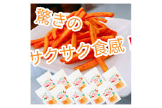 ＜10袋セット＞にんじんスナック　甘い人参100%を使用したお菓子!サクサク食感でとまらない旨さです【1494992】