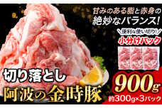 豚肉 阿波 金時豚 切り落とし 900g アグリガーデン 《30日以内に出荷予定(土日祝除く)》豚肉 ブランド豚 肉 小分けパック 送料無料 徳島県 上板町 st-p
