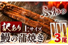 【 スピード出荷 ！】 うなぎ 訳あり 鰻の蒲焼き 3尾 《3-7営業日以内に出荷(土日祝除く)》│ うなぎ 蒲焼 国産 うなぎ 小分け うなぎ 国産 うなぎ 父の日 うなぎ 母の日ギフト うなぎ 訳あり うなぎ わけあり サイズ不揃い 1尾100g以上 簡易包装 送料無料 徳島県 上板町