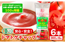 有機 トマト ケチャップ 300g×6本 光食品 株式会社 《30日以内順次出荷(土日祝除く)》 ケチャップ 有機 オーガニック 調味料 国産 とまと トマト 徳島県 上板町 st-p