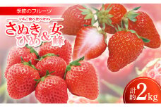 季節のフルーツ「いちご食べ比べセット(さぬきひめ・女峰)」計約2kg＜令和8年1～3月発送＞【1609815】