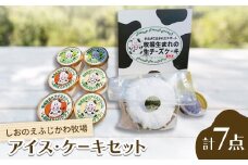 『しおのえふじかわ牧場』生チーズケーキ&アイスクリームセット【1609904】