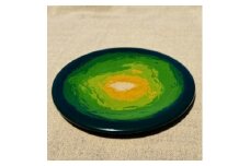 ＜香川漆器＞24cm菓子皿　堆漆若草【1620825】