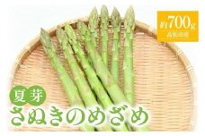 さぬきのめざめ 夏芽 約700g アスパラガス【2024-6月上旬～2024-11月上旬配送】