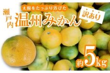【訳あり】太陽たっぷり浴びた　瀬戸内温州みかん　約5kg【2025-10月上旬～2026-1月中旬配送】