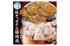 国産豚ぎょうざ20個/オリーブ豚焼売12個