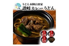 うどん本陣山田家 冷凍個食鍋 讃岐カレーうどん480g×4｜うどん 讃岐うどん さぬきうどん 温めるだけ レンジ解凍 簡単調理 個包装 老舗 名店 うどんセット 冷凍 カレーうどん インスタント 麺 麺類 ギフト 香川 香川県 高松