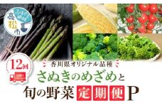「香川県オリジナル品種さぬきのめざめ」と旬の野菜 定期便P