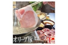 しゃぶまる特製 オリーブ豚 ロース しゃぶしゃぶ 4人前 野菜セット & 〆の讃岐うどん付き