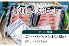 香川県産オリーブハマチのぶりしゃぶセット