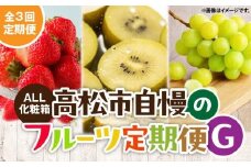 【ALL化粧箱】【3回お届け】高松市自慢のフルーツ定期便【G】