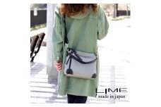 LIME(ライム）　撥水ナイロン2wayショルダーバッグ　カーキグレー