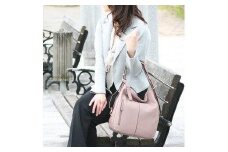 LIME（ライム)　本革 3way レザーリュック　ラベンダー