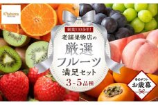 【お歳暮ギフト/熨斗対応】創業130余年！老舗果物店が見極めた、厳選フルーツ詰合せ♪満足セット （3～5品種）