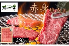 オリーブ牛　赤身焼肉用　250g