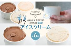 かにわしタルト店×高松商業高等学校3年6組監修アイスクリーム6個セット