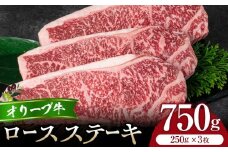 オリーブ牛ロースステーキ250g3枚入り