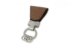 【革製品　キーリング】「Key Clip（キークリップ）」～カカオ～　キーホルダー キーケース