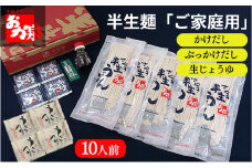 おか泉 半生麺「ご家庭用」（「かけだし」「ぶっかけだし」タイプ）10人前 さぬきうどん 行列のできる店 / うどん 麺 麺類