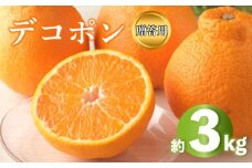2026年 先行予約 デコポン 約3kg 不知火 しらぬい みかん 柑橘 蜜柑 オレンジ 果物 フルーツ 果実 旬 贈答用 化粧箱 1月下旬～3月中旬 配送 香川県 丸亀市