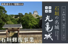 【復興支援/寄附のみ】丸亀城石垣修復プロジェクト/1億円 お城 天守閣 支援 災害 台風 復興