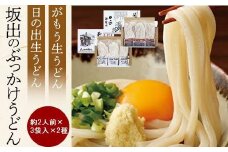 【坂出のうどん】がもうと日の出のぶっかけうどんセット 約2人前×3袋入×2種 | うどん 讃岐うどん さぬきうどん 麺 生うどん 生麺 日の出製麺所 常温 詰め合わせ 食べ比べセット 麺類 ぶっかけうどん 香川県 坂出市 四国