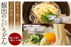 【坂出のうどん】がもうと日の出のうどんセット 約2人前×3袋入り×4種