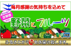 〈定期便3回〉創業100年！老舗の八百屋がチョイスした厳選やさいと旬の果物の詰め合わせ