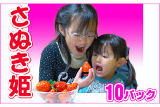 香川県オリジナル品種！さぬき姫いちご10パック