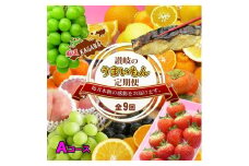 坂出産のフルーツとさぬきの特産品の定期便9回【Aコース】