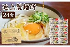 讃岐生うどん24食入（1袋3食入×8袋）＊鎌田醤油だし醤油付＊池上製麺所監修！｜うどん 生麺