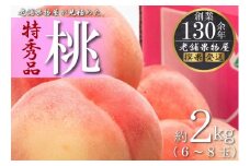 特秀品！坂出生まれの「桃」　約2kg （6～8玉）