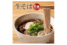 生そば 麺のみ 6食（180g×3袋）｜そば 生麺