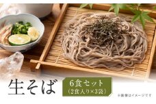 生そば 麺のみ 6食（180g×3袋）｜そば 生麺