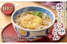 ※受付再開不可【お歳暮ギフト】ゆで天ぷらうどん10食（1袋：麺180g×10食）讃岐の本格派具材付き！｜うどん ゆで麺