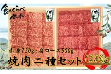 オリーブ牛焼肉二昧Ｂセット　1250g