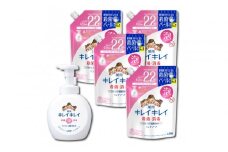 大型サイズ キレイキレイ Hセット（薬用泡ハンドソープ 本体500ml × 1本 & 詰替用 450ml × 4）【キレイキレイ きれいきれい 殺菌 予防 石鹸 人気 日用品 シトラスフルーティ 450ml 泡ハンドソープ 詰替え 薬用 大型】