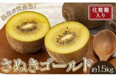 さぬきゴールドキウイ 約1.5kg（7～9玉入り）【化粧箱入り】｜フルーツ 果物 くだもの キュウイ 食品 さぬき 坂出市 人気 おすすめ 送料無料