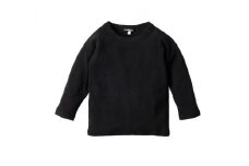 キッズ ９分袖Tシャツ①　善通寺ブラック　80サイズ
